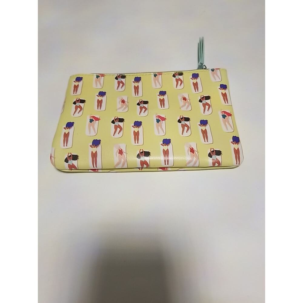 Ipsy Makeup Glam Bag Beach Theme Yellow Jun 2020 Pouch